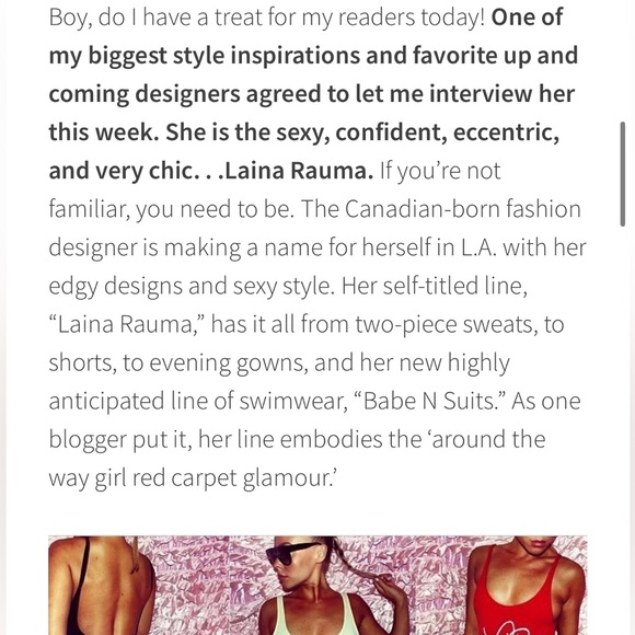 NWOT ⚜️💖⚜️ Laina Rauma rare! pink thong one piece bikini swimsuit - Picture 5 of 14